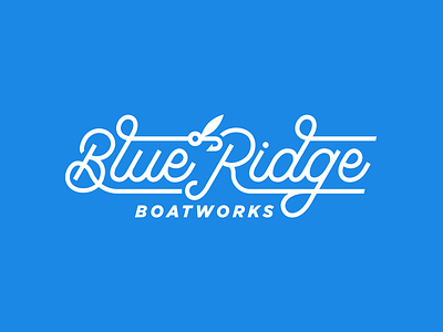 Blue Ridge Boatworks Script Logo