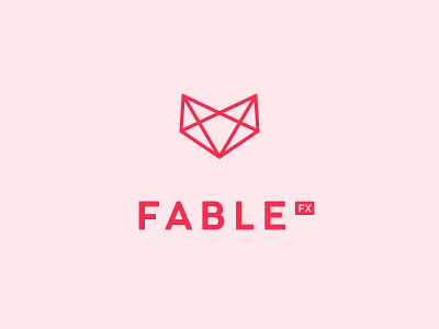 Fable Lowpoly branding design fable fox logo logotype lowpoly type