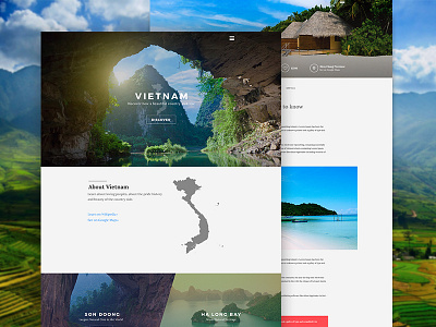 Vietnam Discovery art direction discovery images places travel ui ux vietnam