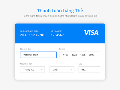 Payment UI Form bank card form payment ui