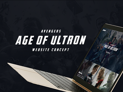 Avengers Website Concept age of ultron avengers dark website landingpage ui website