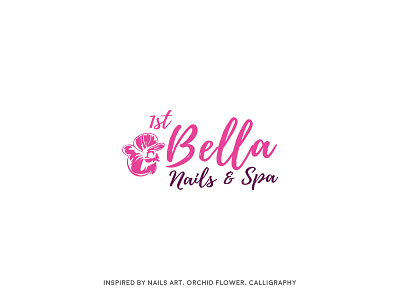 Bella 1st branding logo nails spa woman