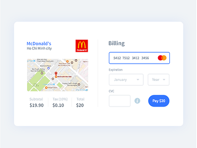 Pay - 009 challenge daily dailyui form gate ho chi minh pay receipt ui web