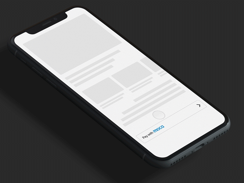 Moca On File animation dialog card ui mobile moca experience ux app in payment