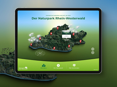 App Naturpark animation app design screendesign ui ux