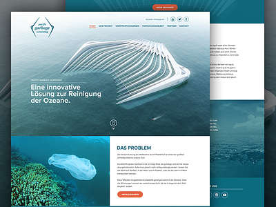 Pgs Dribbble design ocean screendesign website