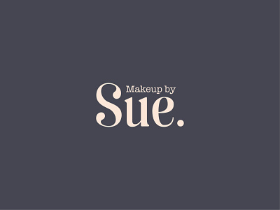 Makeup by Sue. branding design illustration illustrator typography vector