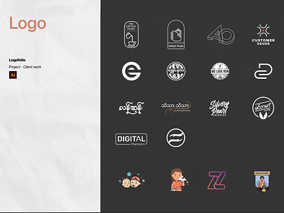 Logo Portfolio branding design graphic design illustration illustrator logo typography vector
