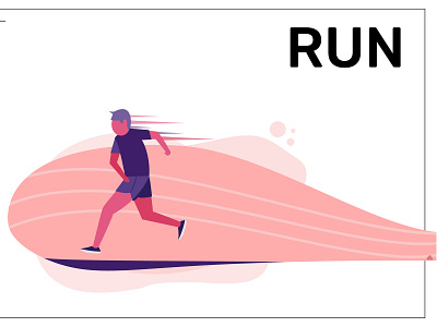 Keep Run design illustration illustrator running running man ui ux vector