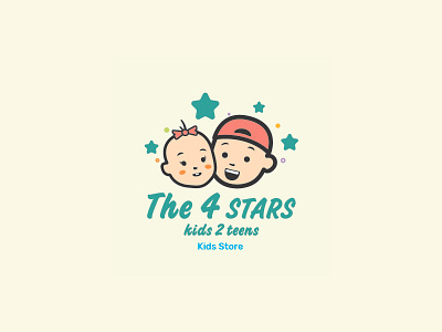 The 4 Stars Logo branding illustration illustrator logo