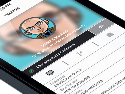 Trackrr - a new project desktop ipad iphone mobile tracking ui