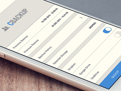 CBACKUP backup clean contacts iphone ui ux