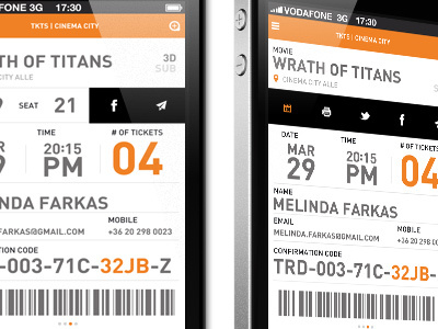 Cinema City iPhone Application iphone ui user interface