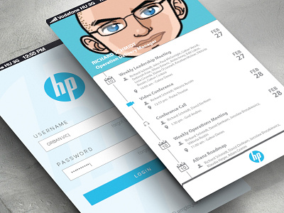 HP Login & Timeline