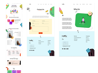 Maak(SaaS) Website design figma ilustration logo ui design ux design wireframe