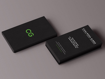Minimalist Architecture Business Card architecture branding business card charcoal green identity minimalist
