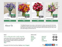 Florist Front Page by Amy Haggart | Dribbble | Dribbble