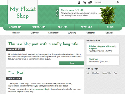 Florist Blog