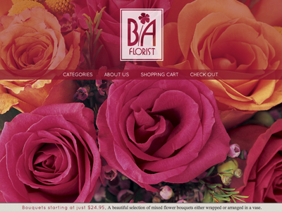 B/A Florist header flowers web