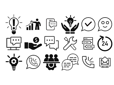 Fill & Outline Icons fill outline icons graphic design icons