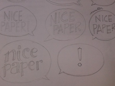 Nice paper! baloon fonts handwriting pencil sketches