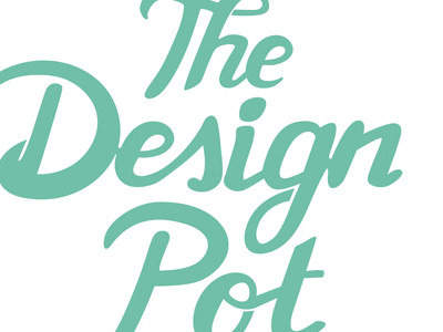 The Design Pot calligraphy logo design