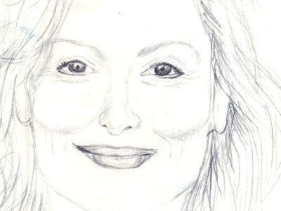 Meryl illustration pencil