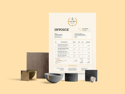 Old Zey Hospitality Two branding furnishing home decor hospitality illustrator template indesign template invoice manufacture marketing print design quotation quotation template stationery template