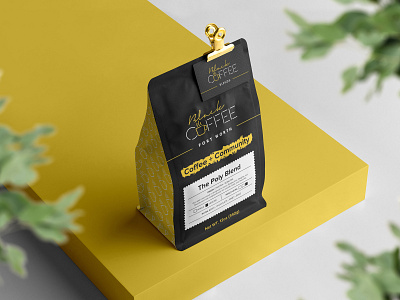 Black Coffee Forth Worth agriculture branding caffeine clean design coffee coffee bag container manufacture packaging pouch print design product design project retail roasters sleek design