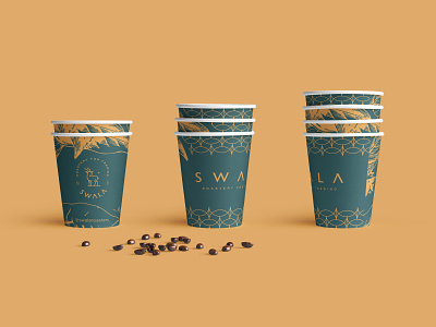 Swala Coffee Cup brand identity branding casual clean design coffee coffee addict container creative studio cup design design service elegant graphic design label design packaging paper cup product design retail roastery visual identity