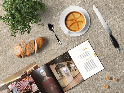 Helllo Dribbble! art booklet branding brochure coffee editorial identity indesign print printdesign