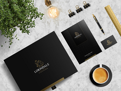 Lorindale SA agency branding brochure concierge elegant identity luxury packaging print stationery