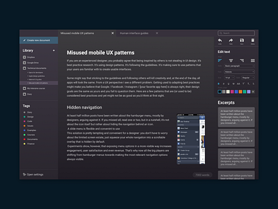 Simple cloud text editor cloud collaborate editor text ui ux