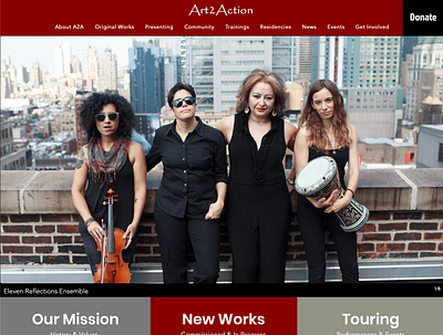 Art2Action website design cms nonprofit web design wix