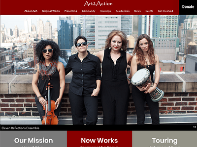 Art2Action website design cms nonprofit web design wix