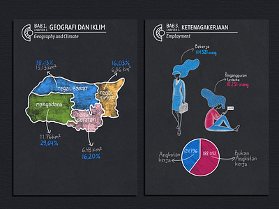 Infographic series for statistic publication