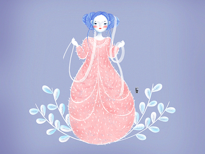 Momona 🌙 characters design children illustration fantasy illustration girl illustration illustration
