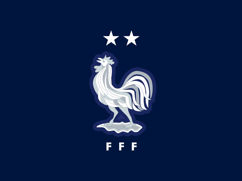 France National Football Logo Animation 2020 2d animation euro football gif logo national