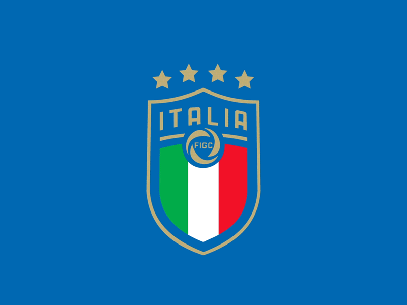 Italy National Football Logo Animation 2020 2d animation euro football gif logo
