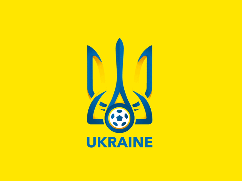 Ukraine National Football Logo Animation 2020 2d animation euro football gif graphic motion logo