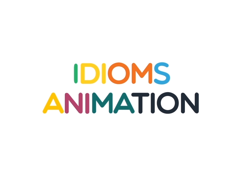 Idioms Animation Title 2d animation gif idioms