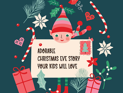 A Busy Christmas Day_ Adorable Christmas Eve Story Your Kids Wil app branding design icon illustration logo typography vector
