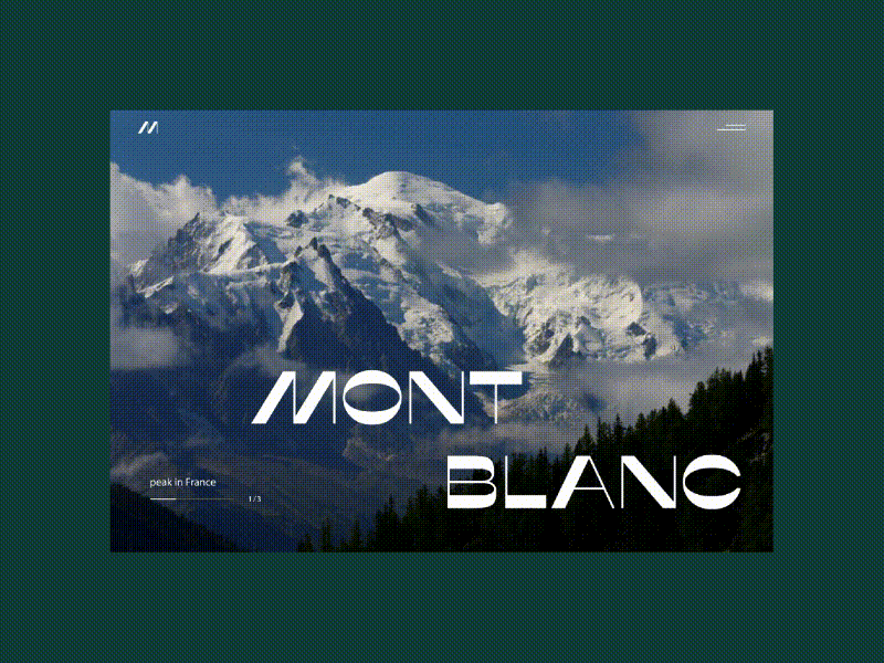 Mont Blanc animation animation design graphic design ui ux