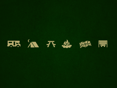Camping Icons camping glyphs icon icons nature outdoor