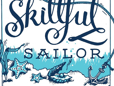 A Smooth Sea Never Made A Skillful Sailor design drawing hand lettering illustration lettering skillshare