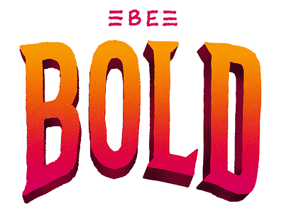 Day 004/100: Bold design hand lettering lettering the 100 day project