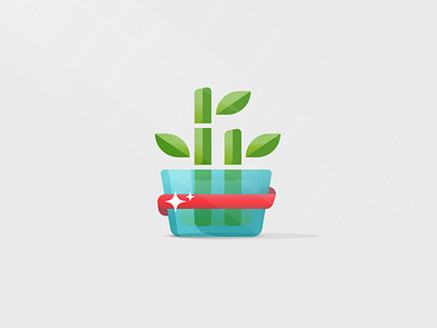 Good Luck ! bamboo good luck green leaf illustration lucky bamboo