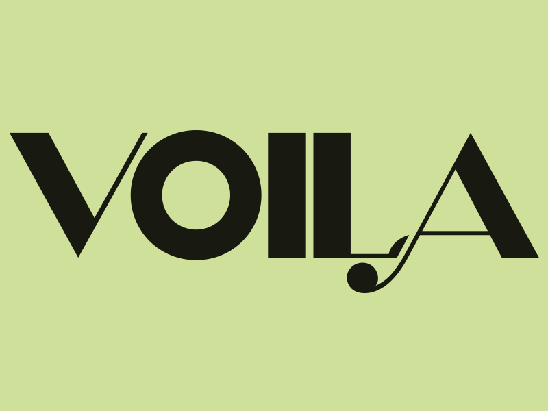 Voila letter branding fonts vector magazine brand type font logo illustration custom type dribble letters design lettering typo typography