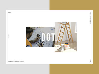 DOT. project architecture company branding colors design interface simple ui ux webdesign work
