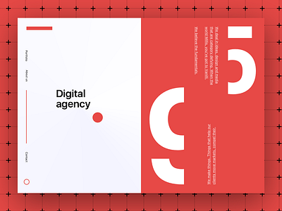 Digital agency ... start screen amazing colors design landingpage simple webdesign work